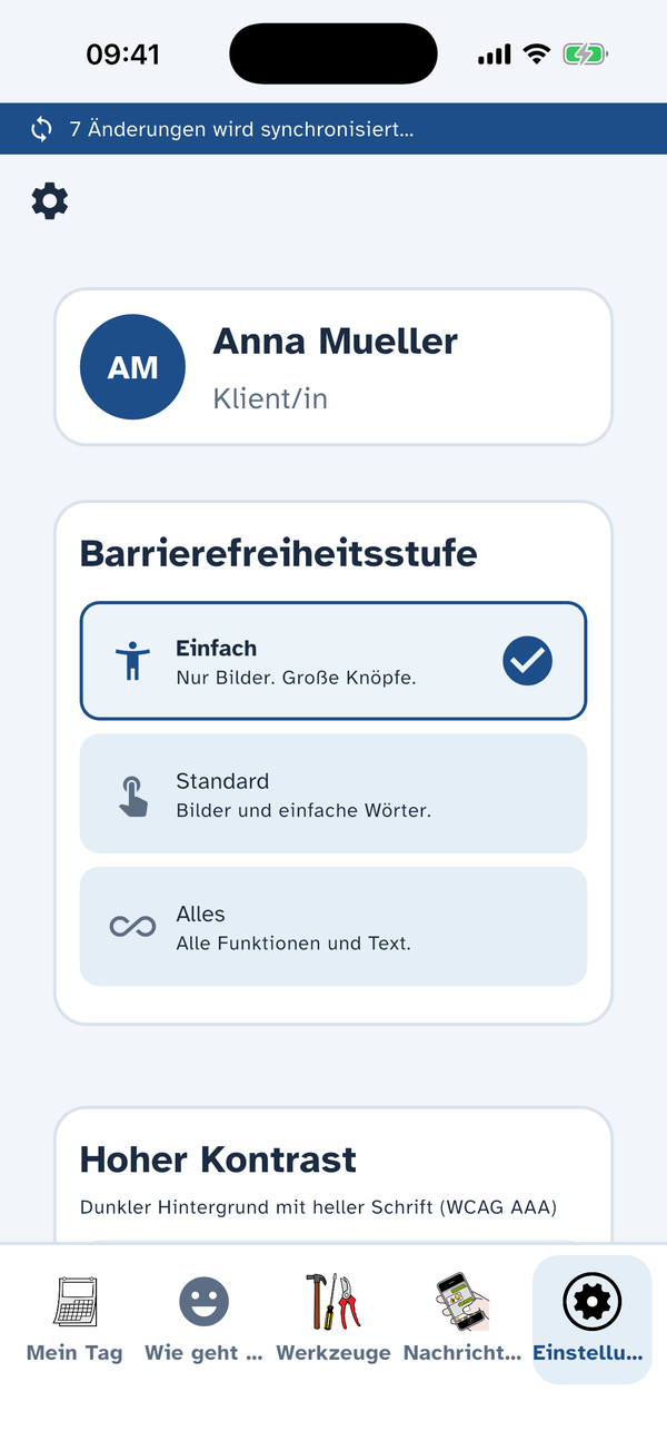 Die App passt sich dir an in der Handy-App